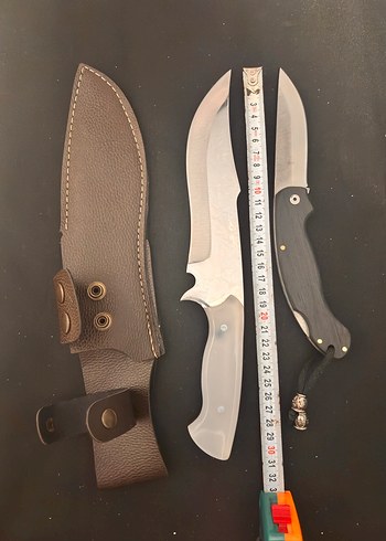 Kahverengi Deri Kılıflı Bıçak Seti - Görsel 3