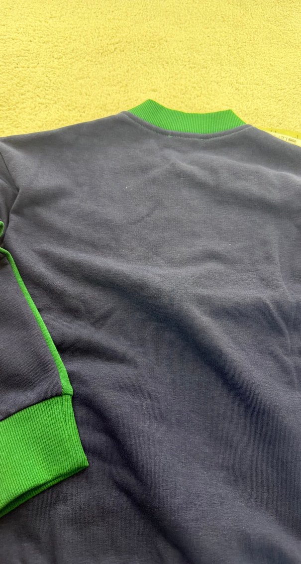 Erkek Çocuk Yeşil Fermuarlı Sweatshirt - Görsel 5