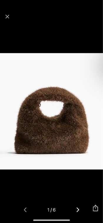 H&M peluş çanta