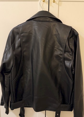 Pull&Bear Oversize Deri Biker Ceket - Görsel 2