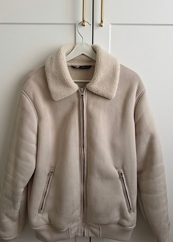 Kürklü erkek süet ceket - Görsel 2