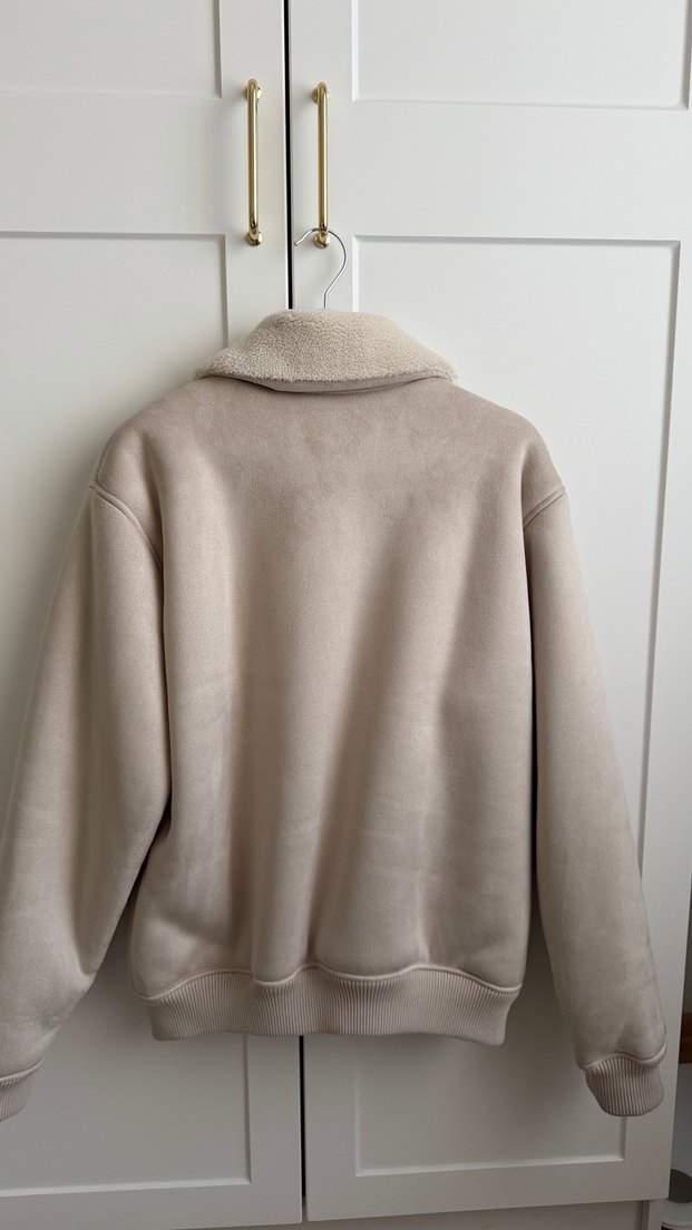 Kürklü erkek süet ceket - Görsel 3