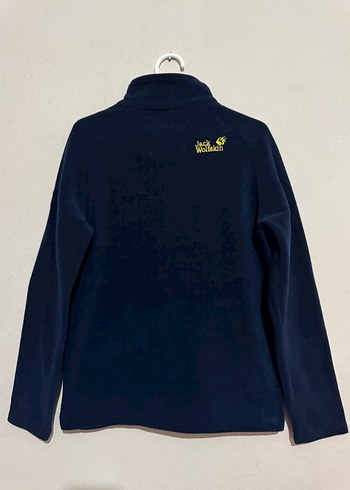 Jack wolfskin Erkek Mavi Fermuarlı Polar Ceket - Görsel 2