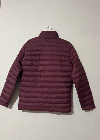 Erkek Kışlık Mont Bordo Fermuarlı - Görsel 2