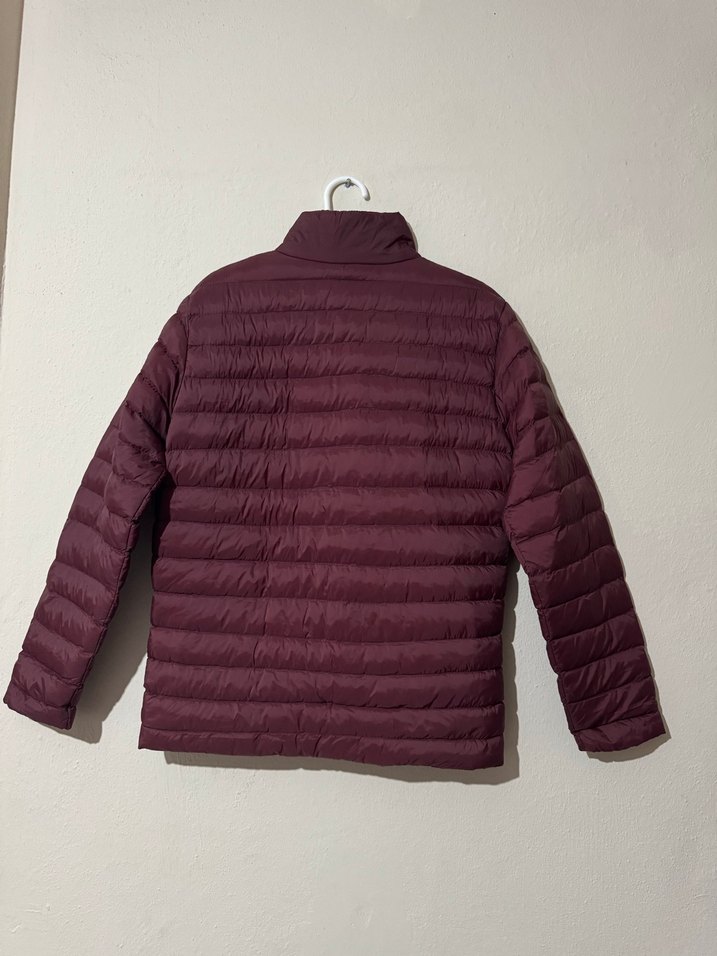 Erkek Kışlık Mont Bordo Fermuarlı - Görsel 2