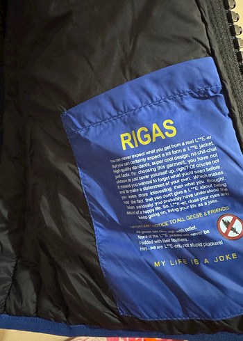 Erkek Lacivert Fermuarlı Mont - Görsel 4