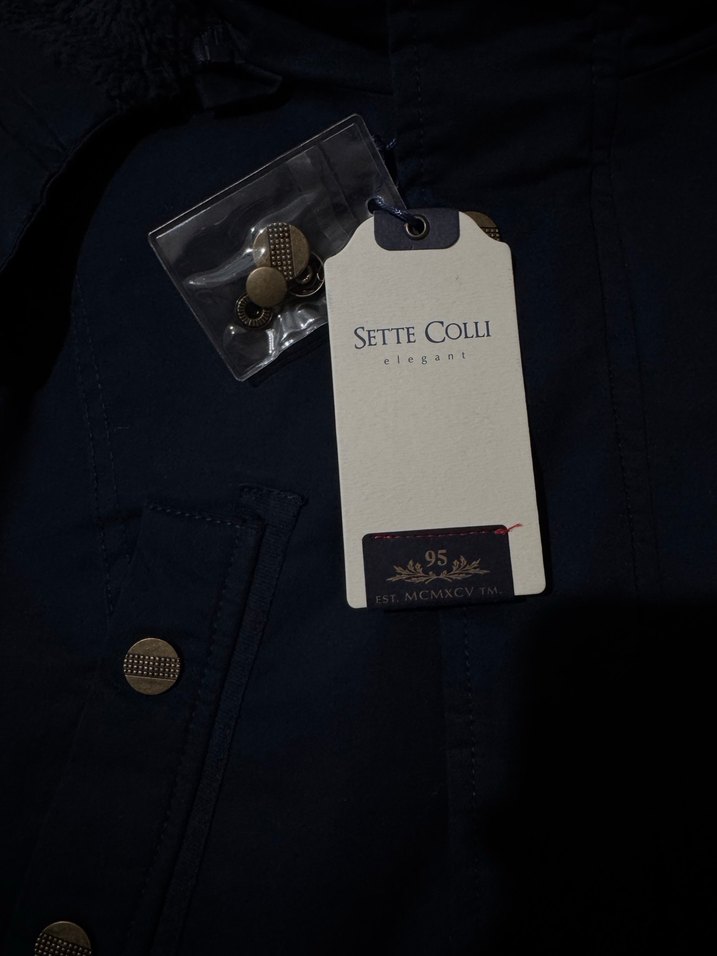 Lacivert Erkek Kaban - Görsel 4