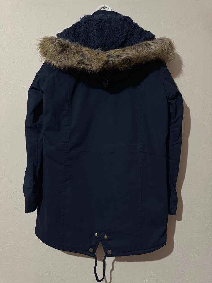 Lacivert Erkek Kaban-Parka - Görsel 2