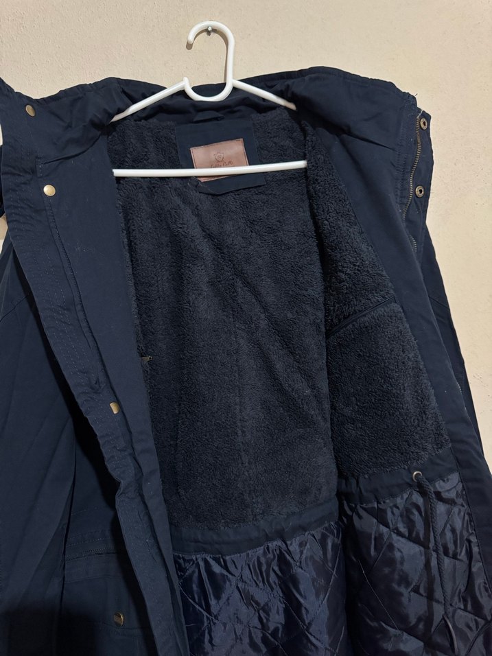 Lacivert Erkek Kaban-Parka - Görsel 4