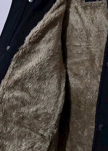 Siyah Erkek Kapüşonlu Kaban - Görsel 4