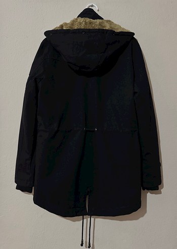 Siyah Erkek Kapüşonlu Kaban - Görsel 3