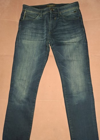 Kadın Mavi Normal Boy Kot Pantolon. - Görsel 4