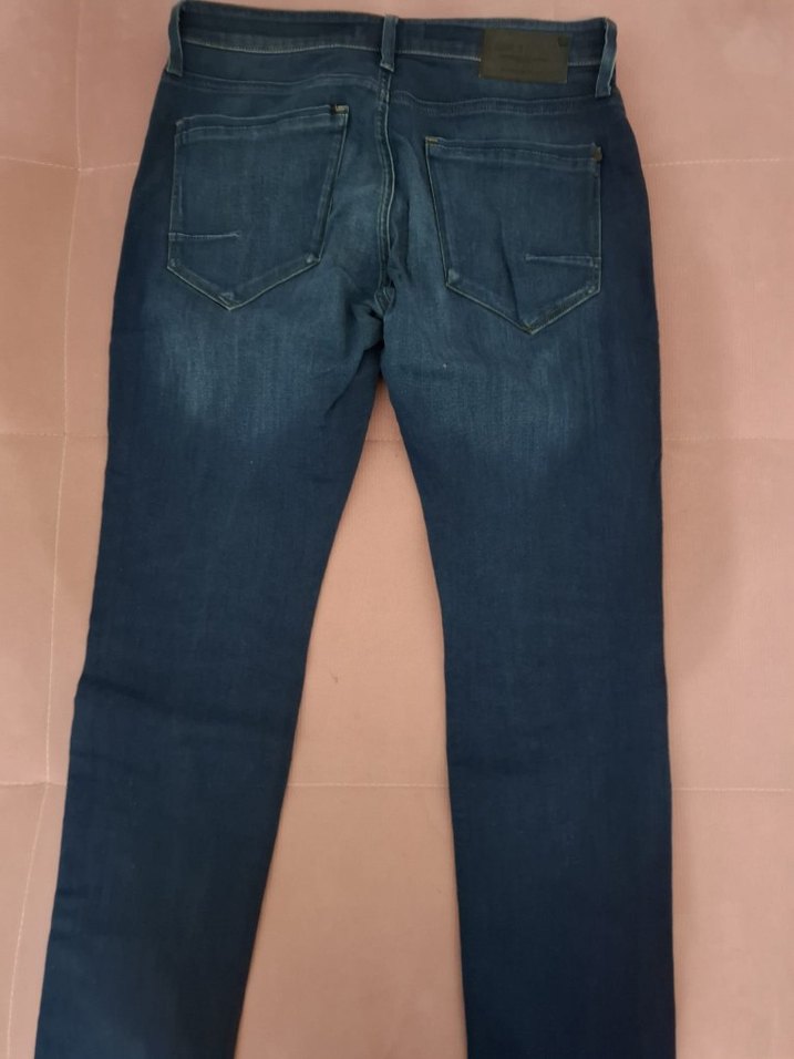 Kadın Mavi Normal Boy Kot Pantolon. - Görsel 2