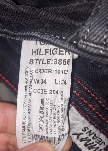 Tommy Jeans Gri Düğmeli Erkek Denim Pantolon - Görsel 5