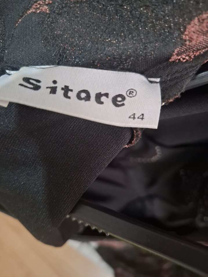 Düğmeli Vintage Uzun Kollu Kadın Abiye Elbise - Görsel 5