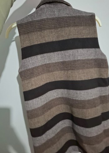 Zebra Desenli Düğmeli Kadın Yelek - Görsel 7