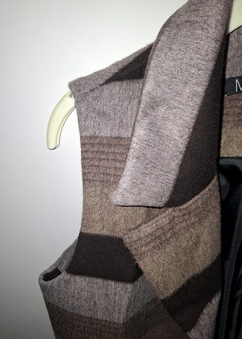 Zebra Desenli Düğmeli Kadın Yelek - Görsel 9