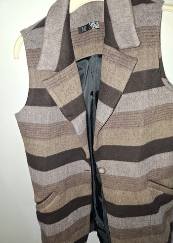 Zebra Desenli Düğmeli Kadın Yelek - Görsel 10