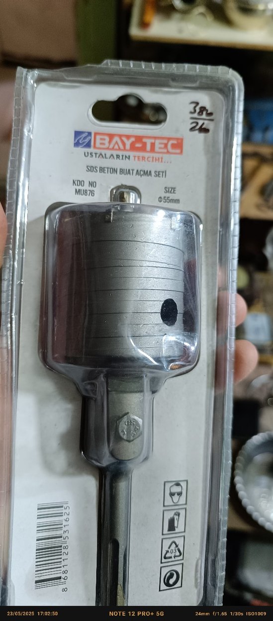 BAY-TEC SDS Beton Delme Ucu 65mm - Görsel 2