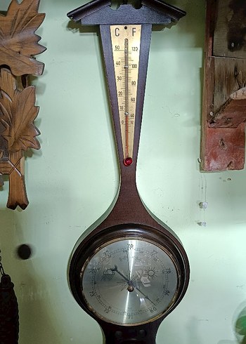 Koyu Renk Duvar Termometresi - Görsel 2