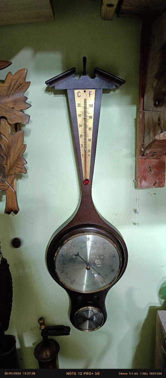 Koyu Renk Duvar Termometresi - Görsel 2