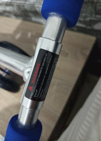 Renkli Mavi Scooterı. Katlanabilir 3 Tekerlekli. Çelik Metal - Görsel 6