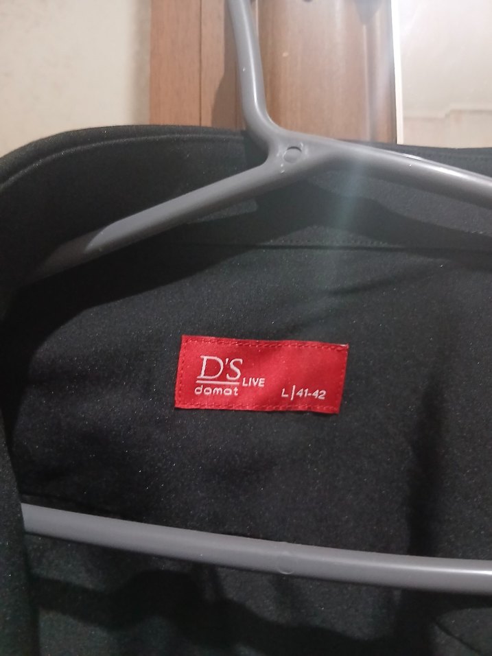 D'S Damat Siyah Gömlek L Beden - Sadece 1 kez giyildi - Görsel 3