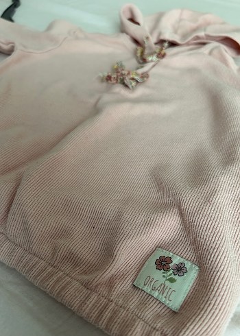 Düğmeli Pembe Sweat - Görsel 8