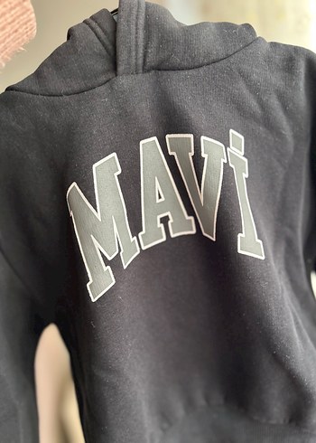 Orijinal Mavi Siyah Kapüşonlu Sweatshirt - Görsel 5