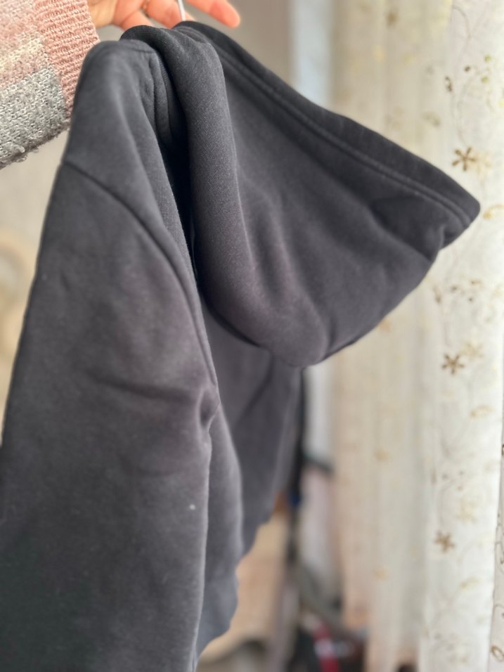 Orijinal Mavi Siyah Kapüşonlu Sweatshirt - Görsel 4