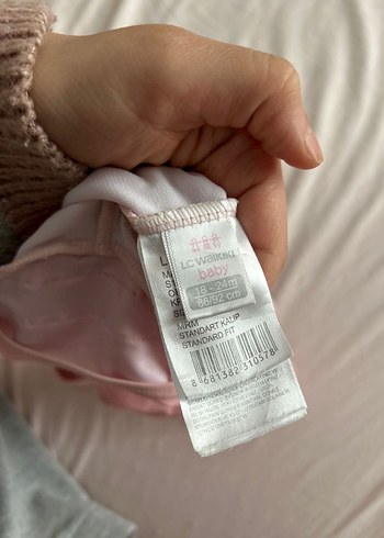 Kız Çocuk Pembe Baskılı Mayo 18-24 ay - Görsel 6