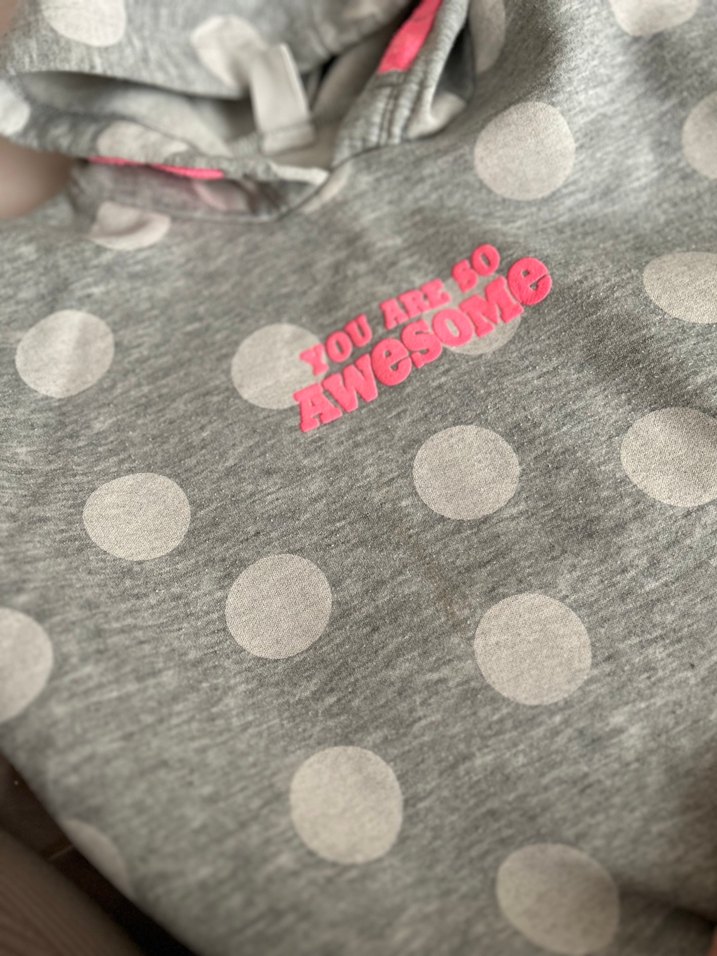 Kız Çocuk Gri Baskılı Sweatshirt - Görsel 4