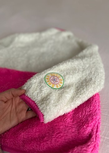 Pembe Nakışlı Kız Çocuk Polar Ceket - Görsel 3