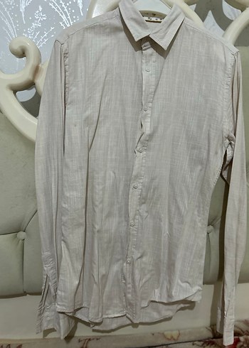 Tudors bej Keten uzun Kollu Gömlek - Görsel 5