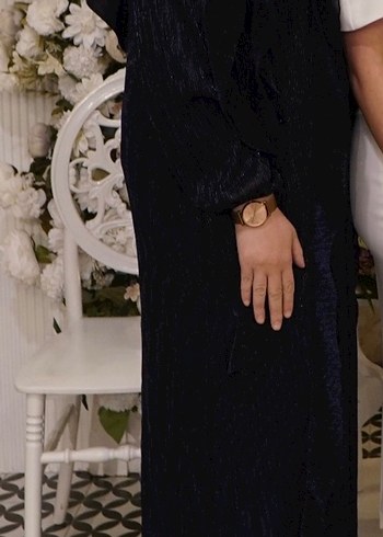 YKZ CEYLAN MARKA 
Lacivert tesettür elbise abiye - Görsel 2