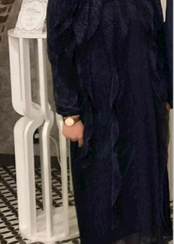 YKZ CEYLAN MARKA 
Lacivert tesettür elbise abiye - Görsel 4