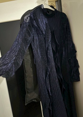 YKZ CEYLAN MARKA 
Lacivert tesettür elbise abiye - Görsel 10