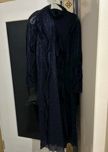 YKZ CEYLAN MARKA 
Lacivert tesettür elbise abiye - Görsel 7