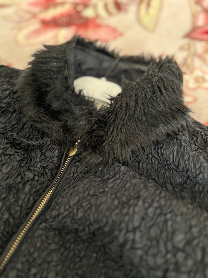Koton Kürklü Midi Siyah Kadın Mont - Görsel 4