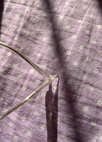 Mor Vintage Transparan Kadın Gözlüğü - Görsel 2