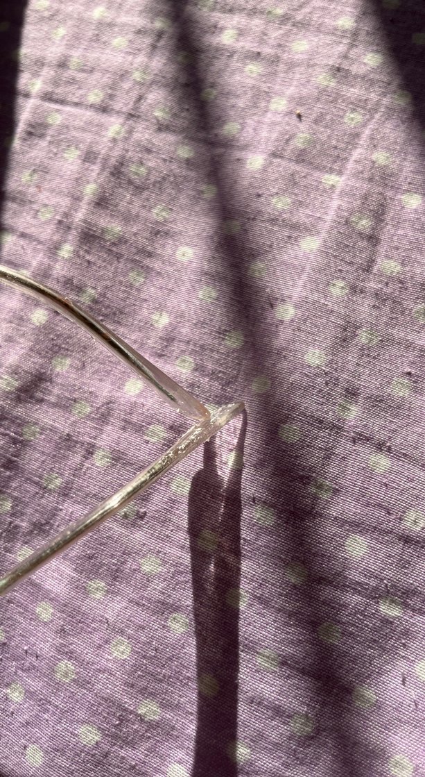 Mor Vintage Transparan Kadın Gözlüğü - Görsel 2