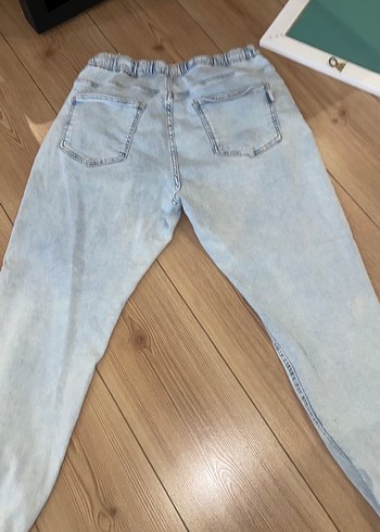 Bej Renkli Rahat Kesim erkek Kot Pantolon - Görsel 4