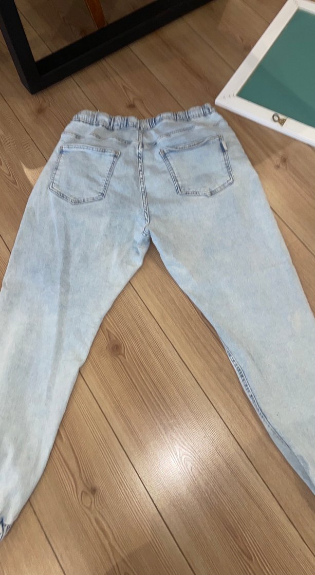 Bej Renkli Rahat Kesim erkek Kot Pantolon - Görsel 4