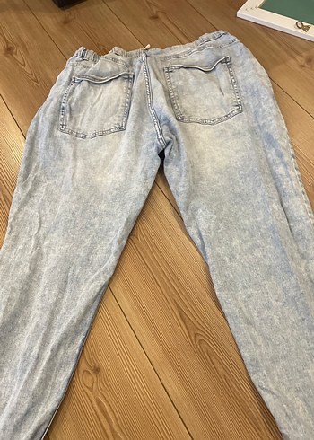 Bej Renkli Casual erkek Jean - Görsel 2