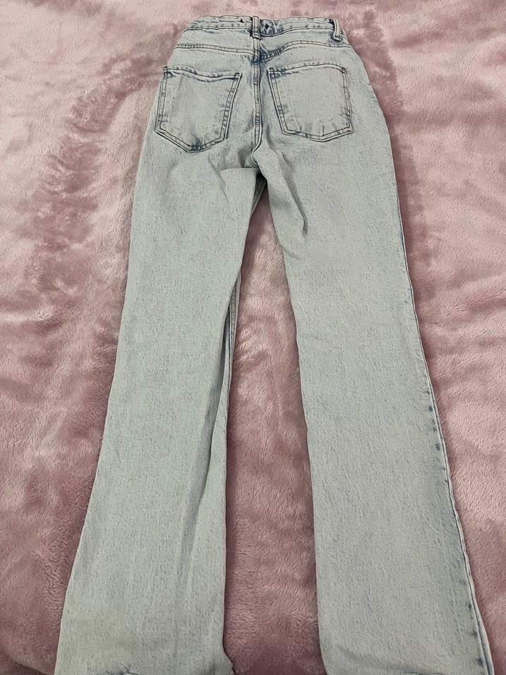 flare jean buz mavisi - Görsel 3