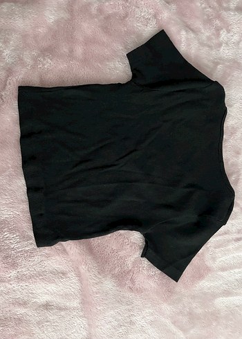 kare yaka crop tshirt - Görsel 3