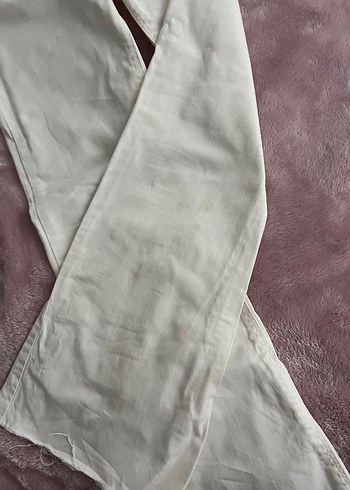 beyaz flare jean - Görsel 4