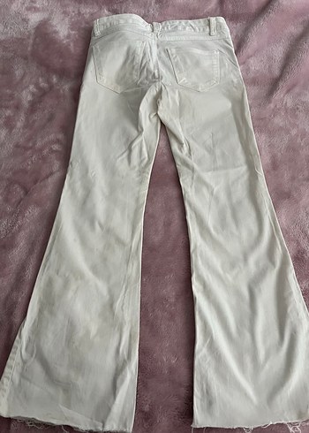 beyaz flare jean - Görsel 2