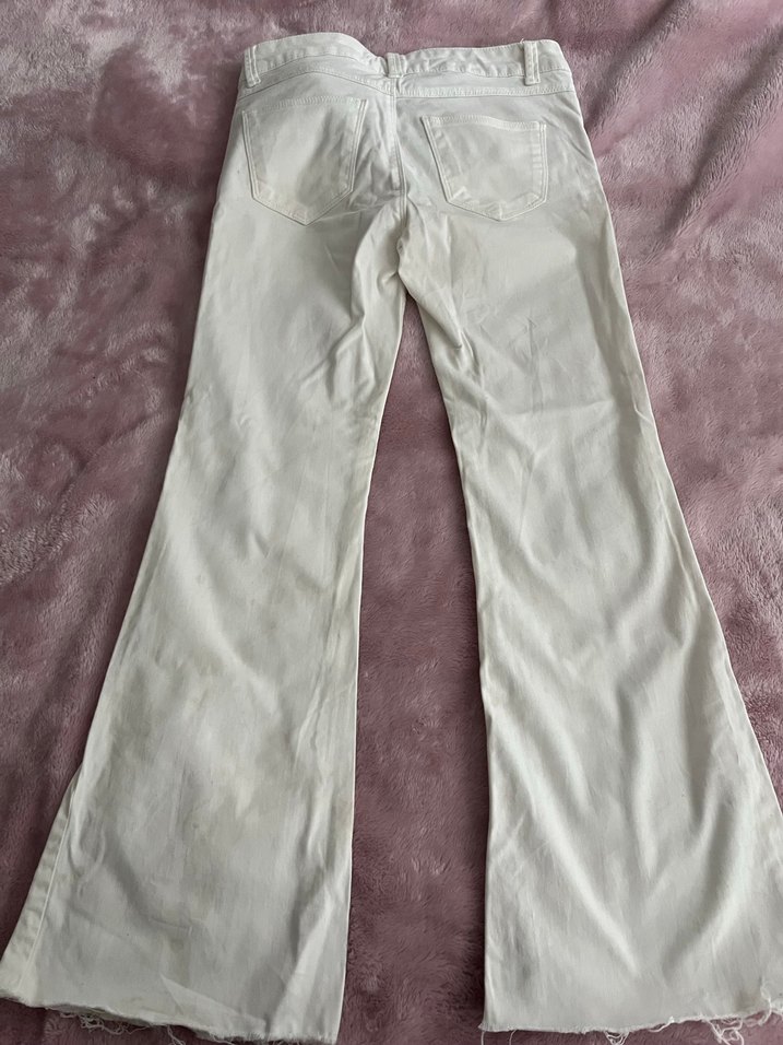 beyaz flare jean - Görsel 2