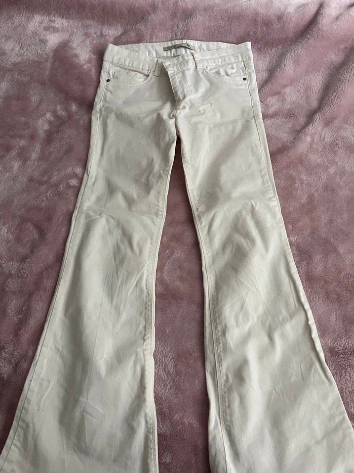 beyaz flare jean - Görsel 3